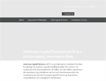 Tablet Screenshot of andersoncapitalllc.com